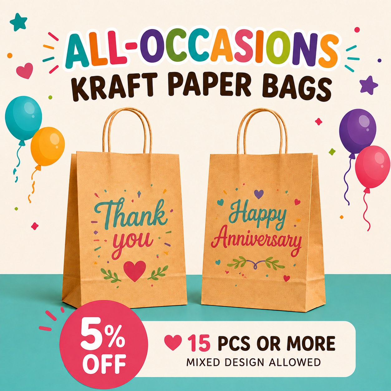 All-Occasions Paper Bags