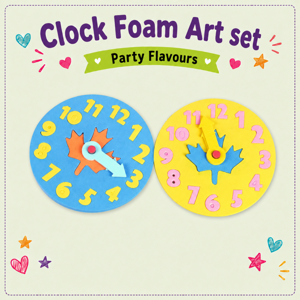 Clock Foam Art Set