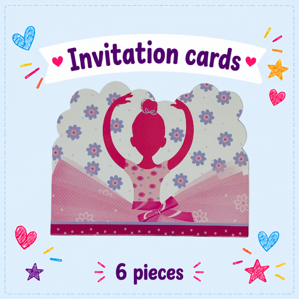Ballerina invitation card