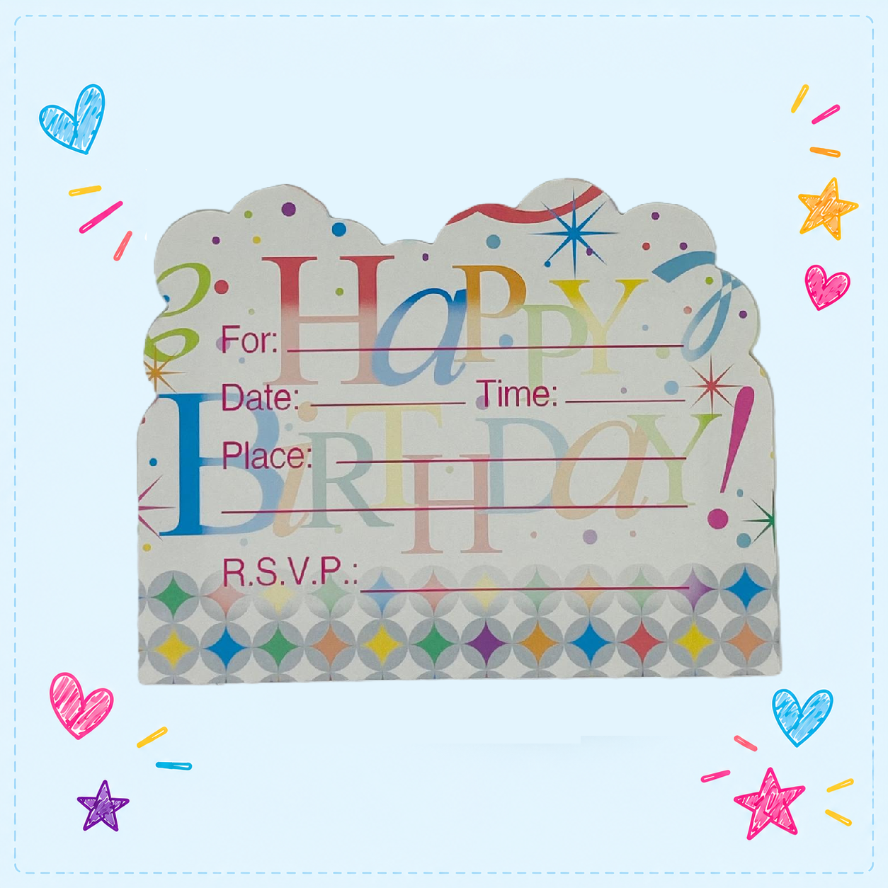 Happy Birthday invitation card - Image 2
