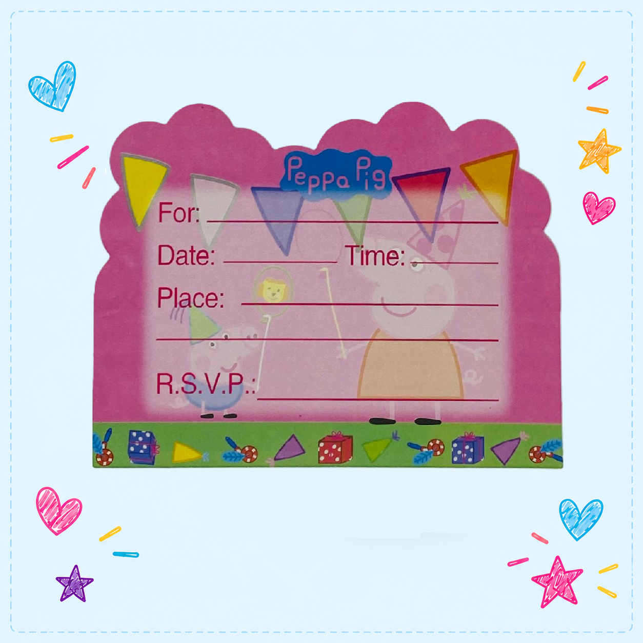 Little Pink Pig invitation card - Image 2