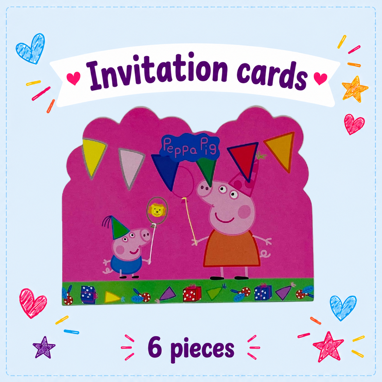 Little Pink Pig invitation card