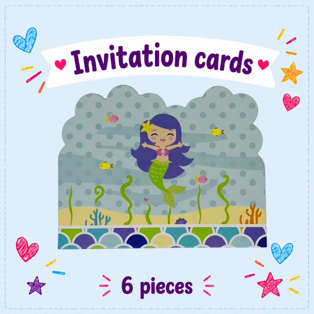 Mermaid invitation card