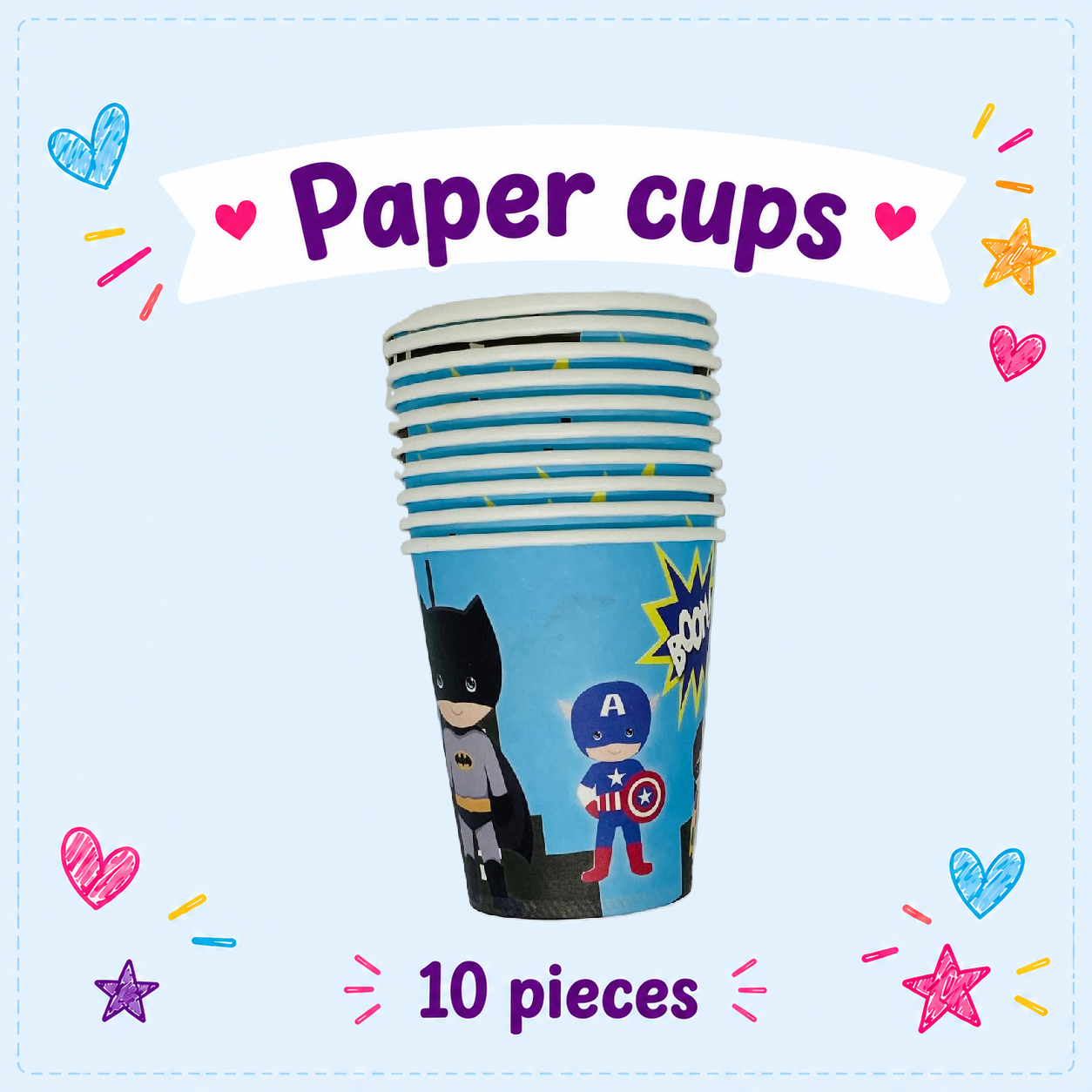 Kawaii Heroes Party Tableware Collection - Image 2