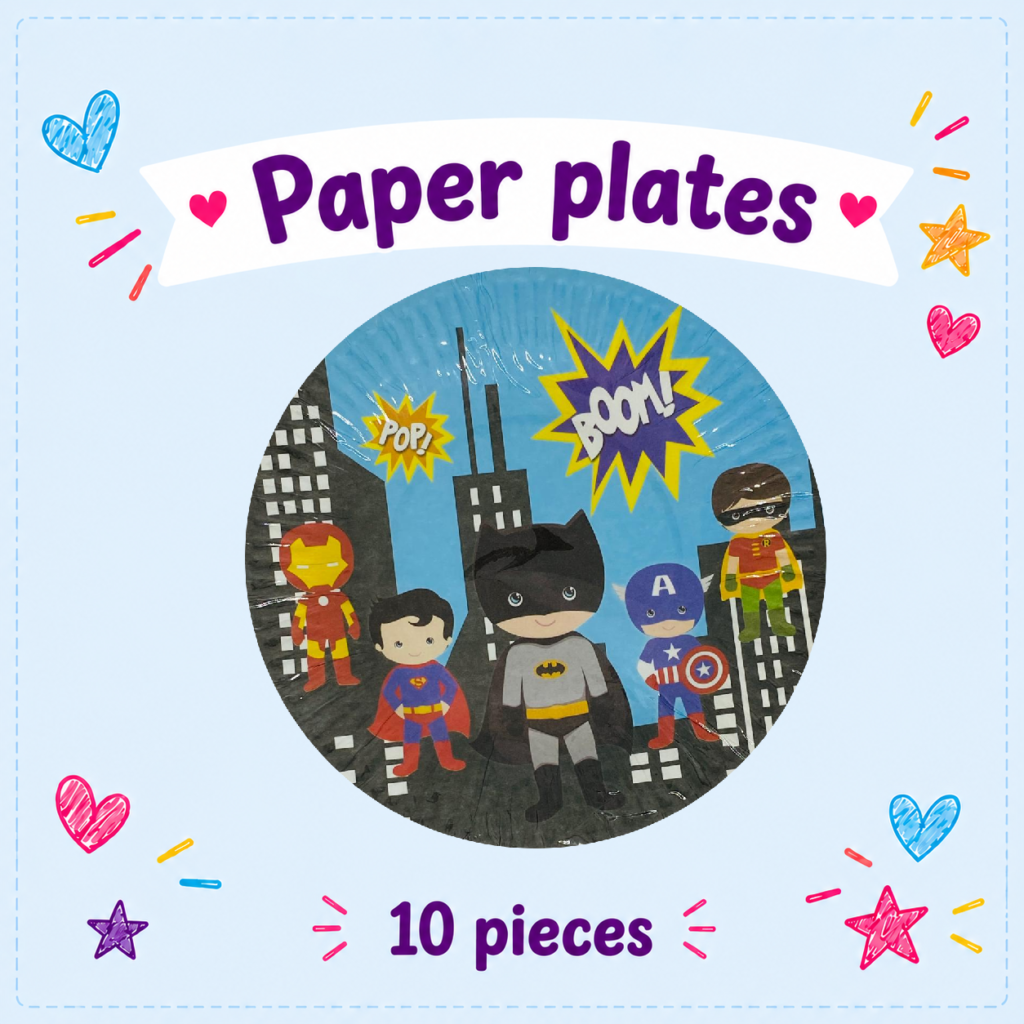 Kawaii Heroes Party Tableware Collection